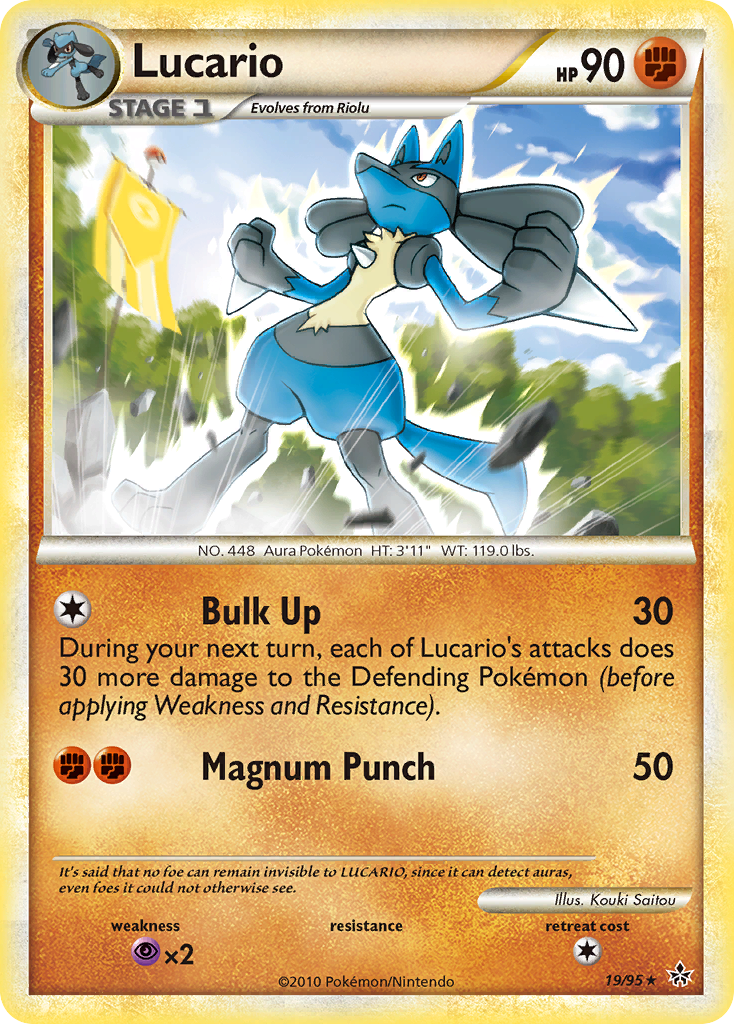 Lucario (19/95) [HeartGold & SoulSilver: Unleashed] - Pokémon - Card Brawlers | Quebec | Canada |