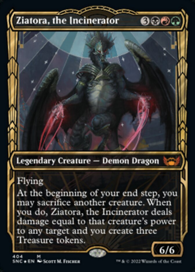 Ziatora, the Incinerator (Showcase Golden Age Gilded Foil) [Streets of New Capenna] - Magic: The Gathering - Card Brawlers | Quebec | Canada |