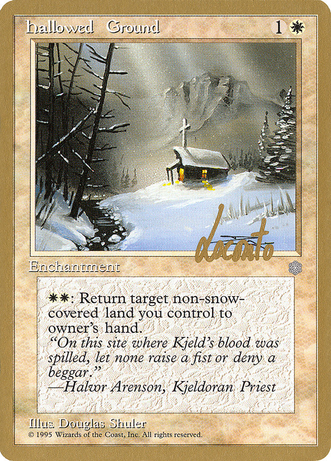 Hallowed Ground (Michael Loconto) [Pro Tour Collector Set] - Magic: The Gathering - Card Brawlers | Quebec | Canada |