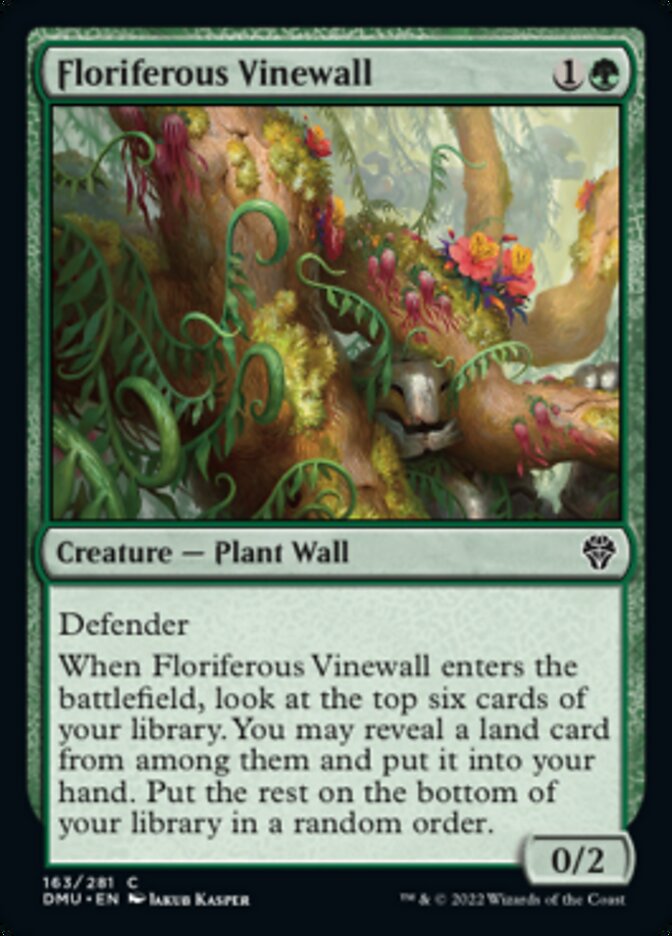 Floriferous Vinewall [Dominaria United] - Magic: The Gathering - Card Brawlers | Quebec | Canada |