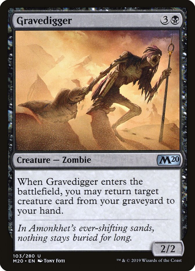 Gravedigger [Core Set 2020] - Magic: The Gathering - Card Brawlers | Quebec | Canada |