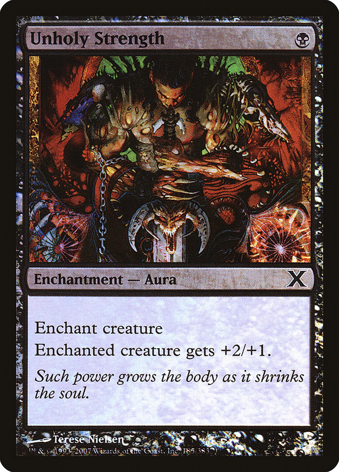 Unholy Strength (Premium Foil) [Tenth Edition] - Magic: The Gathering - Card Brawlers | Quebec | Canada |
