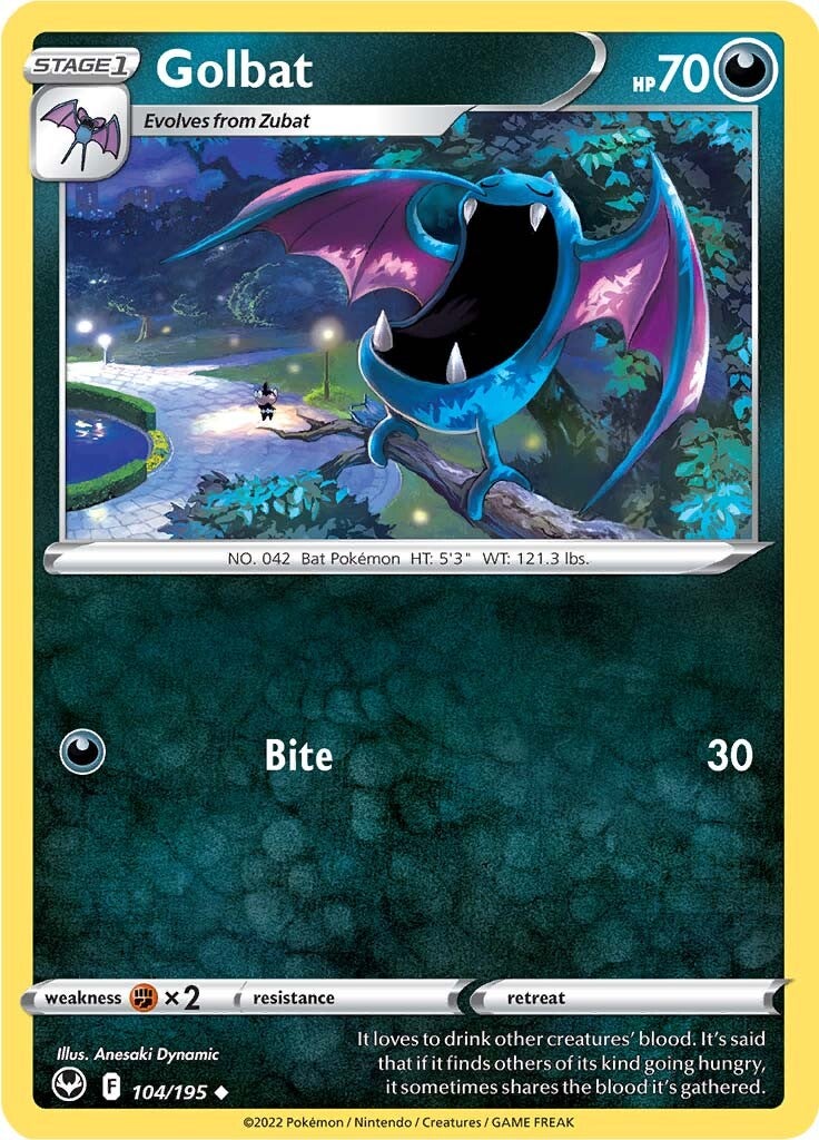 Golbat (104/195) [Sword & Shield: Silver Tempest] - Pokémon - Card Brawlers | Quebec | Canada |