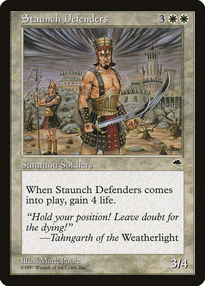 Staunch Defenders [Tempest] - Magic: The Gathering - Card Brawlers | Quebec | Canada |