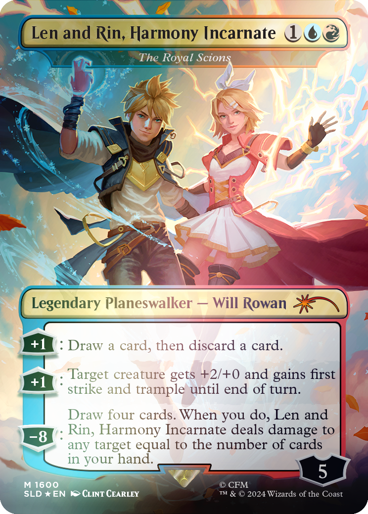 Len and Rin, Harmony Incarnate - The Royal Scions (Rainbow Foil) [Secret Lair Drop Series] - Magic: The Gathering - Card Brawlers | Quebec | Canada |