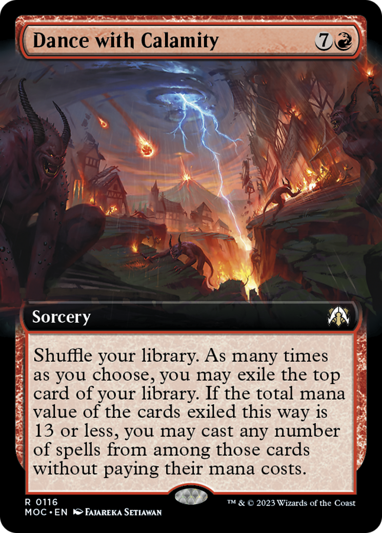 Dance with Calamity (Extended Art) [March of the Machine Commander] - Magic: The Gathering - Card Brawlers | Quebec | Canada |