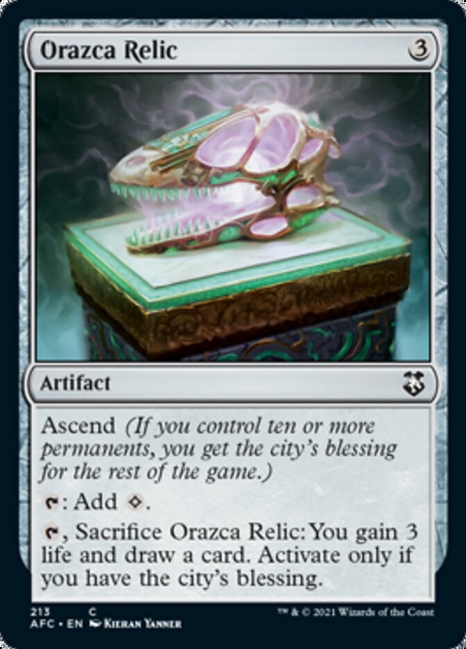 Orazca Relic [Dungeons & Dragons: Adventures in the Forgotten Realms Commander] - Magic: The Gathering - Card Brawlers | Quebec | Canada |