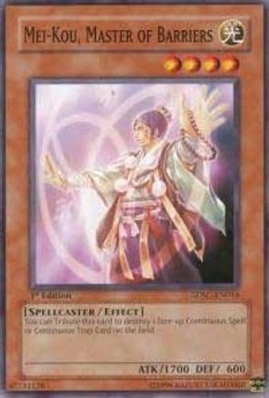 Mei-Kou, Master of Barriers [SDSC-EN016] Common - Yu-Gi-Oh! - Card Brawlers | Quebec | Canada |