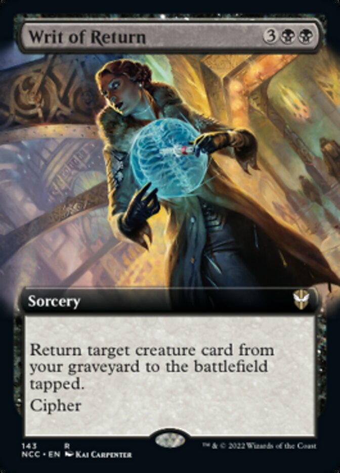 Writ of Return (Extended Art) [Streets of New Capenna Commander] - Magic: The Gathering - Card Brawlers | Quebec | Canada |