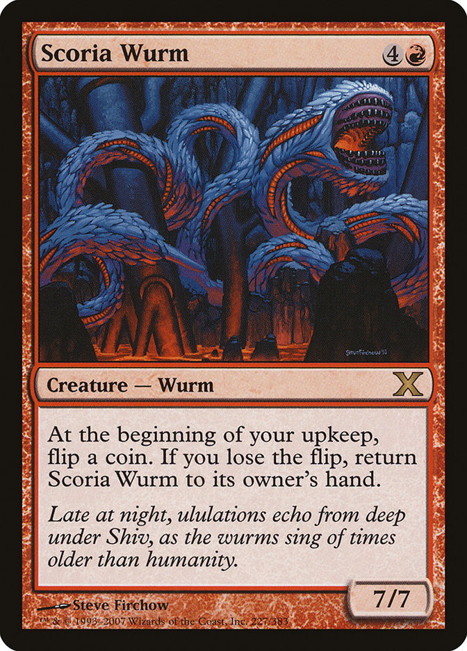 Scoria Wurm [Tenth Edition] - Magic: The Gathering - Card Brawlers | Quebec | Canada |