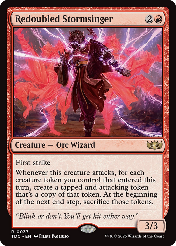 Redoubled Stormsinger [Tarkir: Dragonstorm Commander] - Magic: The Gathering - Card Brawlers | Quebec | Canada |