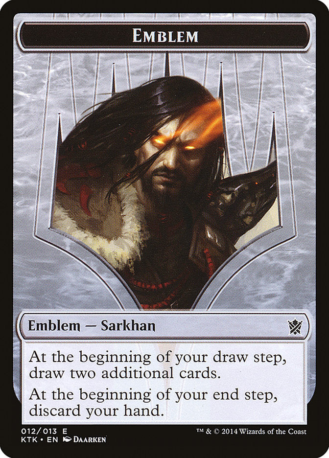 Sarkhan, the Dragonspeaker Emblem [Khans of Tarkir Tokens] - Magic: The Gathering - Card Brawlers | Quebec | Canada |