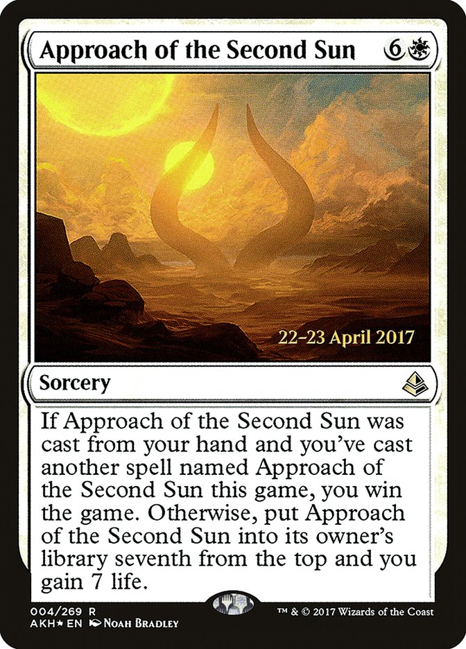 Approach of the Second Sun [Amonkhet Prerelease Promos] - Magic: The Gathering - Card Brawlers | Quebec | Canada |