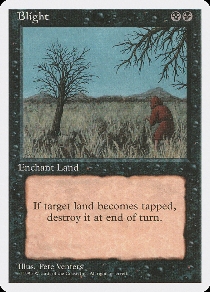 Blight [Fourth Edition] - Magic: The Gathering - Card Brawlers | Quebec | Canada |