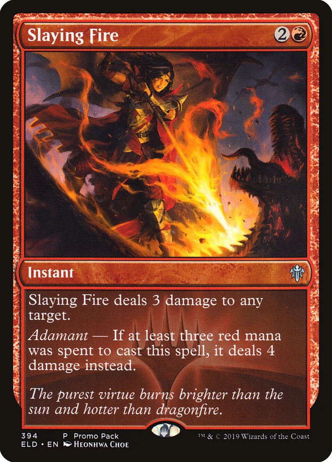 Slaying Fire (Promo Pack) [Throne of Eldraine Promos] - Magic: The Gathering - Card Brawlers | Quebec | Canada |