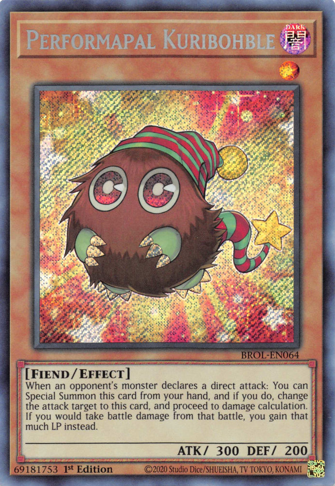 Pot Performapal Kuribohble [BROL-EN064] Secret Rare 