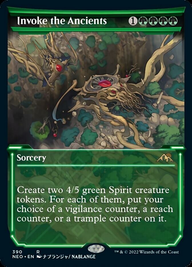 Invoke the Ancients (Showcase Soft Glow) [Kamigawa: Neon Dynasty] - Magic: The Gathering - Card Brawlers | Quebec | Canada |