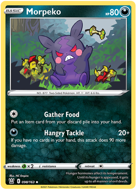 Morpeko (098/163) [Sword & Shield: Battle Styles] - Pokémon - Card Brawlers | Quebec | Canada |
