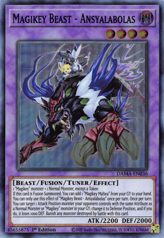 Magikey Beast - Ansyalabolas [DAMA-EN036] Super Rare - Yu-Gi-Oh! - Card Brawlers | Quebec | Canada |