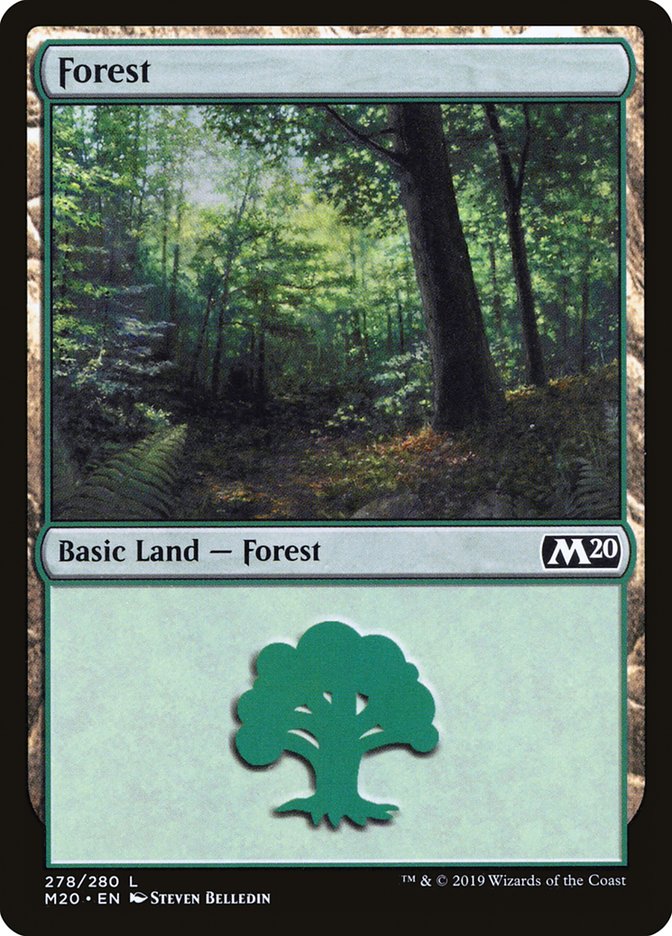 Forest (278) [Core Set 2020] - Magic: The Gathering - Card Brawlers | Quebec | Canada |