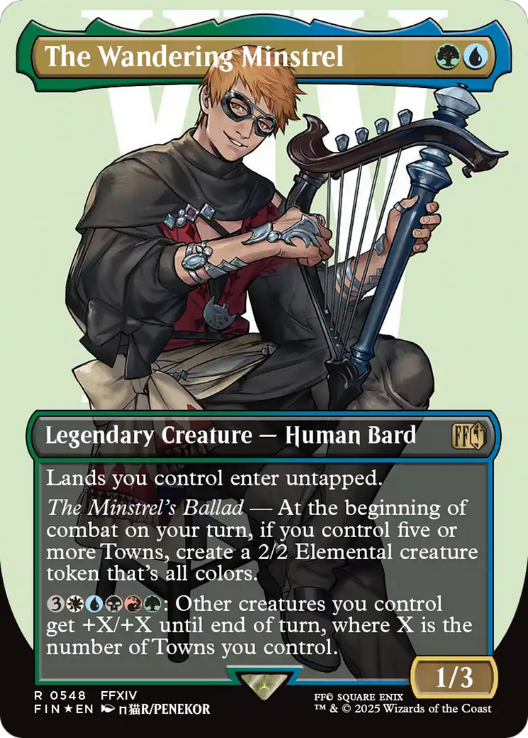 The Wandering Minstrel (Borderless) (Surge Foil) [FINAL FANTASY] - Magic: The Gathering - Card Brawlers | Quebec | Canada |