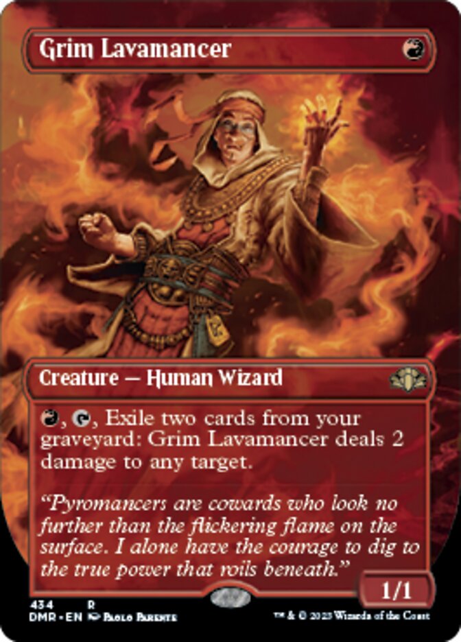Grim Lavamancer (Borderless Alternate Art) [Dominaria Remastered] - Magic: The Gathering - Card Brawlers | Quebec | Canada |
