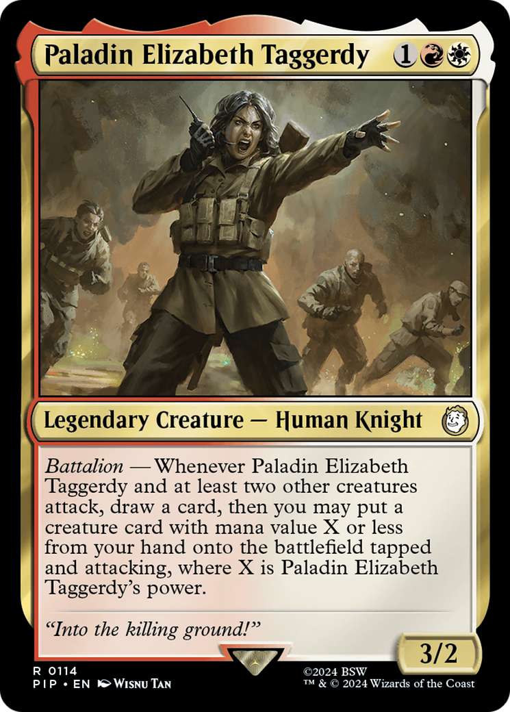 Paladin Elizabeth Taggerdy [Fallout] - Magic: The Gathering - Card Brawlers | Quebec | Canada |