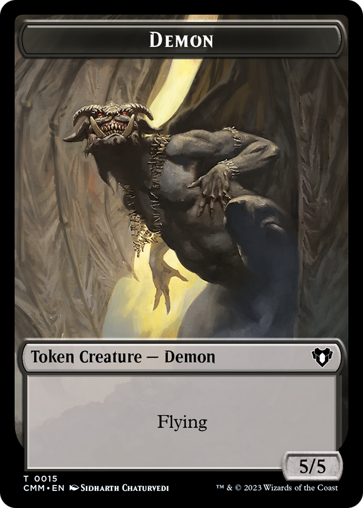 Eldrazi Spawn // Demon Double-Sided Token [Commander Masters Tokens] - Magic: The Gathering - Card Brawlers | Quebec | Canada |