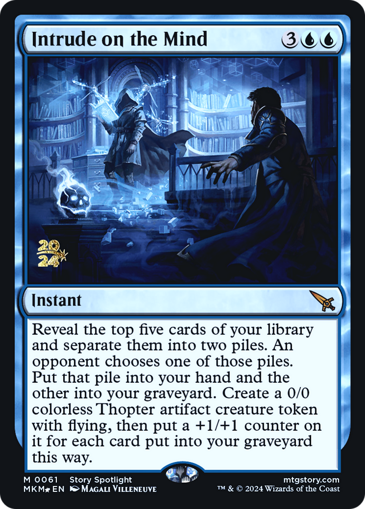 Intrude on the Mind [Murders at Karlov Manor Prerelease Promos] - Magic: The Gathering - Card Brawlers | Quebec | Canada |