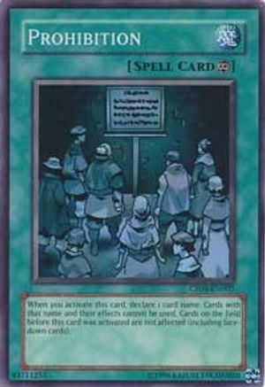 Prohibition [CP08-EN002] Super Rare - Yu-Gi-Oh! - Card Brawlers | Quebec | Canada |