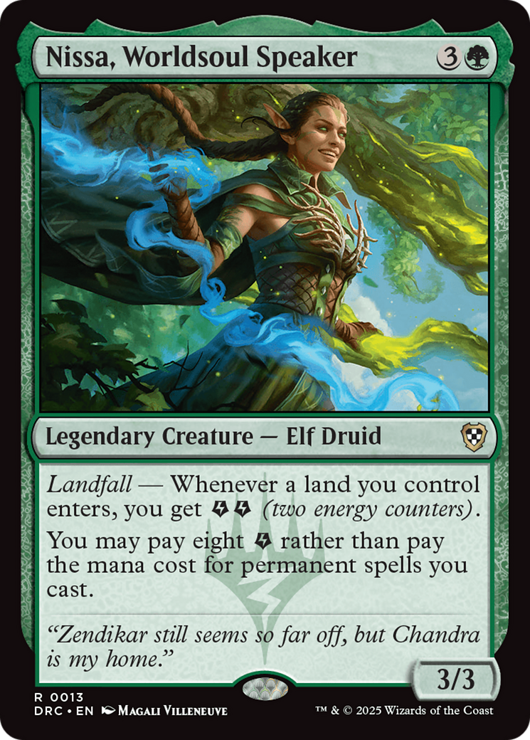 Nissa, Worldsoul Speaker [Aetherdrift Commander] - Magic: The Gathering - Card Brawlers | Quebec | Canada |