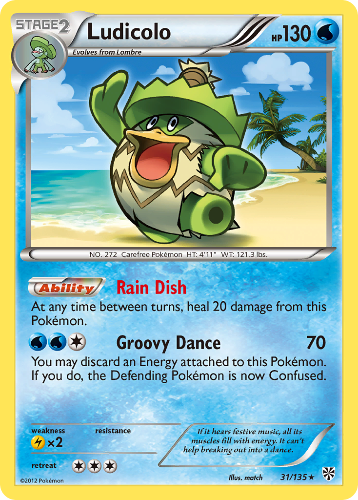 Ludicolo (31/135) [Black & White: Plasma Storm] - Pokémon - Card Brawlers | Quebec | Canada |