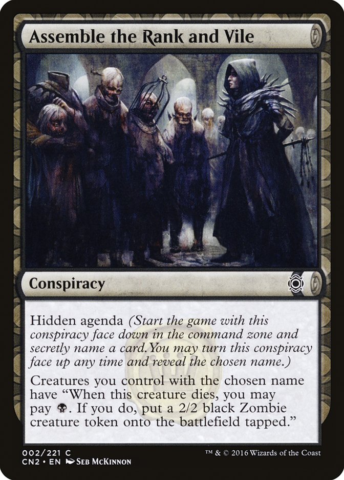 Assemble the Rank and Vile [Conspiracy: Take the Crown] - Magic: The Gathering - Card Brawlers | Quebec | Canada |