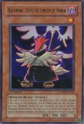 Blackwing - Vayu the Emblem of Honor [ANPR-EN005] Ultra Rare - Yu-Gi-Oh! - Card Brawlers | Quebec | Canada |