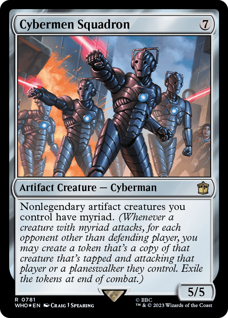 Cybermen Squadron (Surge Foil) [Doctor Who] - Magic: The Gathering - Card Brawlers | Quebec | Canada |