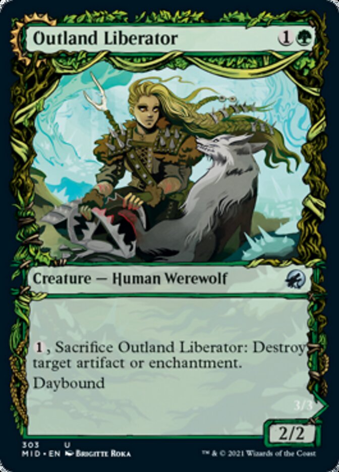Outland Liberator // Frenzied Trapbreaker (Showcase Equinox) [Innistrad: Midnight Hunt] - Magic: The Gathering - Card Brawlers | Quebec | Canada |