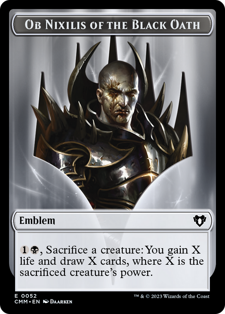 Ob Nixilis of the Black Oath Emblem [Commander Masters Tokens] - Magic: The Gathering - Card Brawlers | Quebec | Canada |