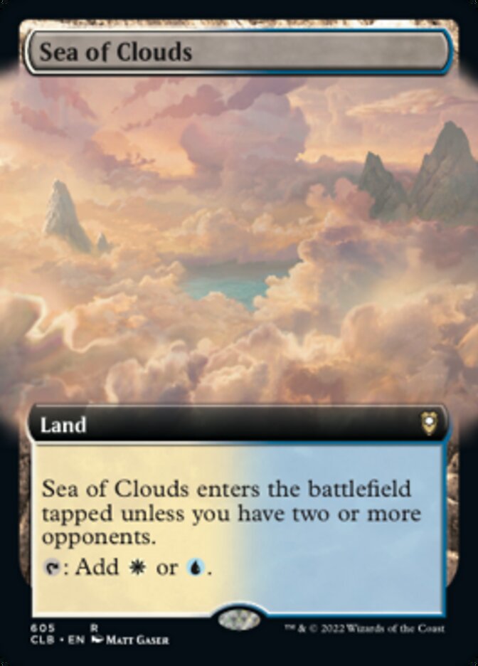 Sea of Clouds (Extended Art) [Commander Legends: Battle for Baldur's Gate] - Magic: The Gathering - Card Brawlers | Quebec | Canada |