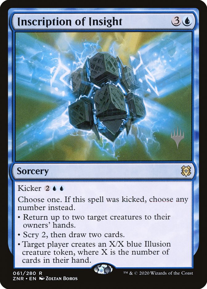 Inscription of Insight (Promo Pack) [Zendikar Rising Promos] - Magic: The Gathering - Card Brawlers | Quebec | Canada |