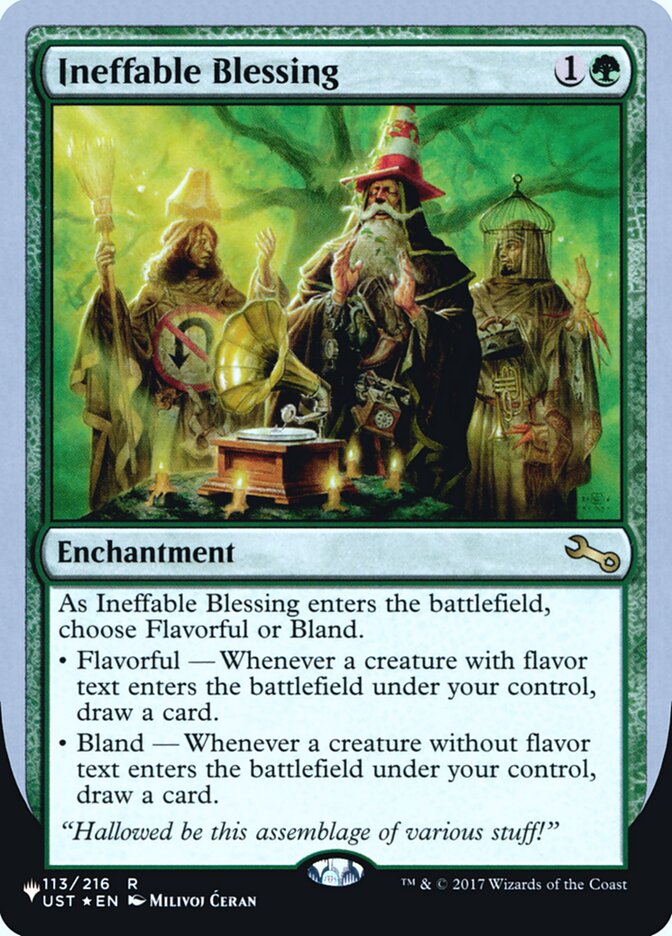Ineffable Blessing (Flavorful) (Unfinity Foil Edition) [The List] - Magic: The Gathering - Card Brawlers | Quebec | Canada |