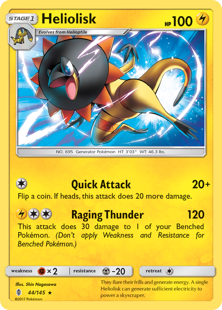 Heliolisk (44/145) [Sun & Moon: Guardians Rising] - Pokémon - Card Brawlers | Quebec | Canada |