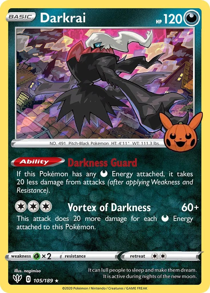 Darkrai (105/189) [Trick or Trade] - Pokémon - Card Brawlers | Quebec | Canada |