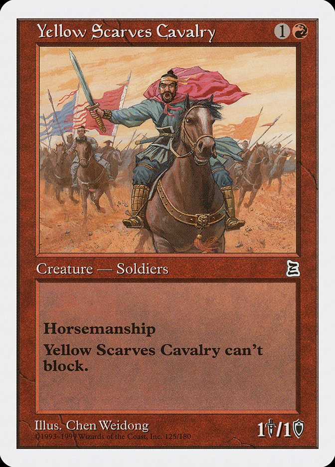 Yellow Scarves Cavalry [Portal Three Kingdoms] - Magic: The Gathering - Card Brawlers | Quebec | Canada |