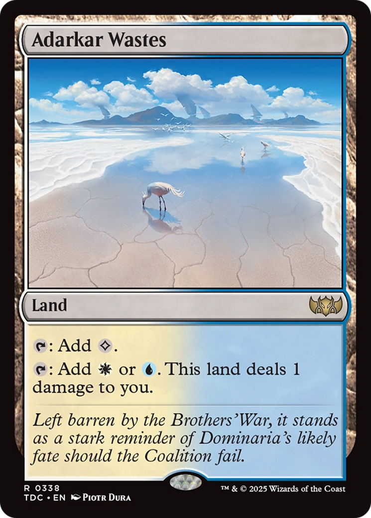 Adarkar Wastes [Tarkir: Dragonstorm Commander] - Magic: The Gathering - Card Brawlers | Quebec | Canada |