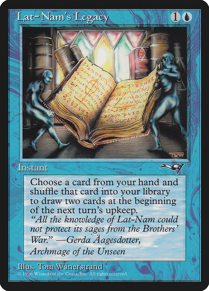 Lat-Nam's Legacy (Open Book) [Alliances] - Magic: The Gathering - Card Brawlers | Quebec | Canada |