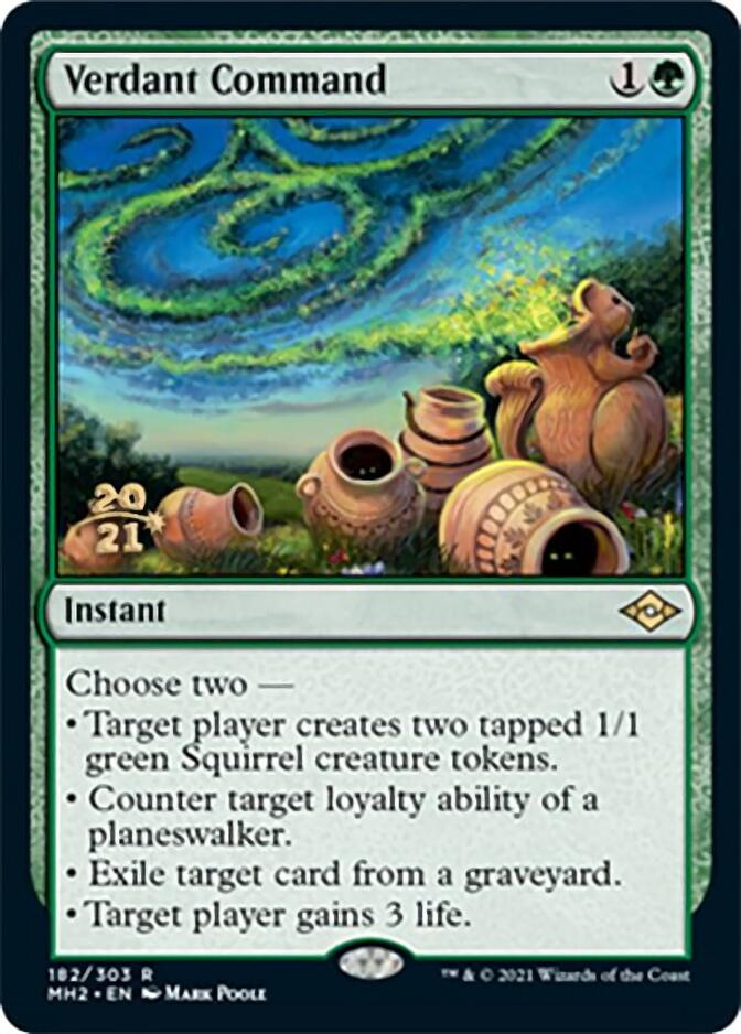 Verdant Command [Modern Horizons 2 Prerelease Promos] - Magic: The Gathering - Card Brawlers | Quebec | Canada |