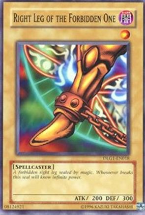 Right Leg of the Forbidden One [DLG1-EN018] Common - Yu-Gi-Oh! - Card Brawlers | Quebec | Canada |