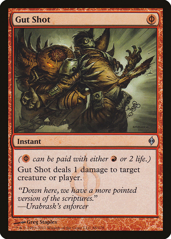 Gut Shot [New Phyrexia] - Magic: The Gathering - Card Brawlers | Quebec | Canada |