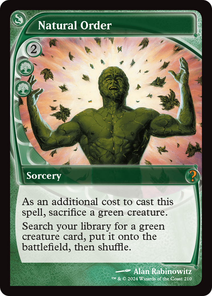 Natural Order (Future Sight) [Mystery Booster 2] - Magic: The Gathering - Card Brawlers | Quebec | Canada |