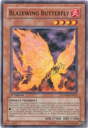 Blazewing Butterfly [SDWS-EN012] Common - Yu-Gi-Oh! - Card Brawlers | Quebec | Canada |